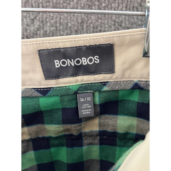 Bonobos Straight Leg Khaki Chino Pants Mens Size 36x32 Cotton - Picture 3 of 10